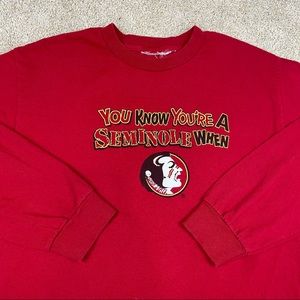 Vintage Florida state Seminoles comedy funny long sleeve t-shirt